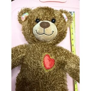 Build-A-Bear Workshop Champ Bear Brown Plush Heart Doodle Paws 15‎ Inch